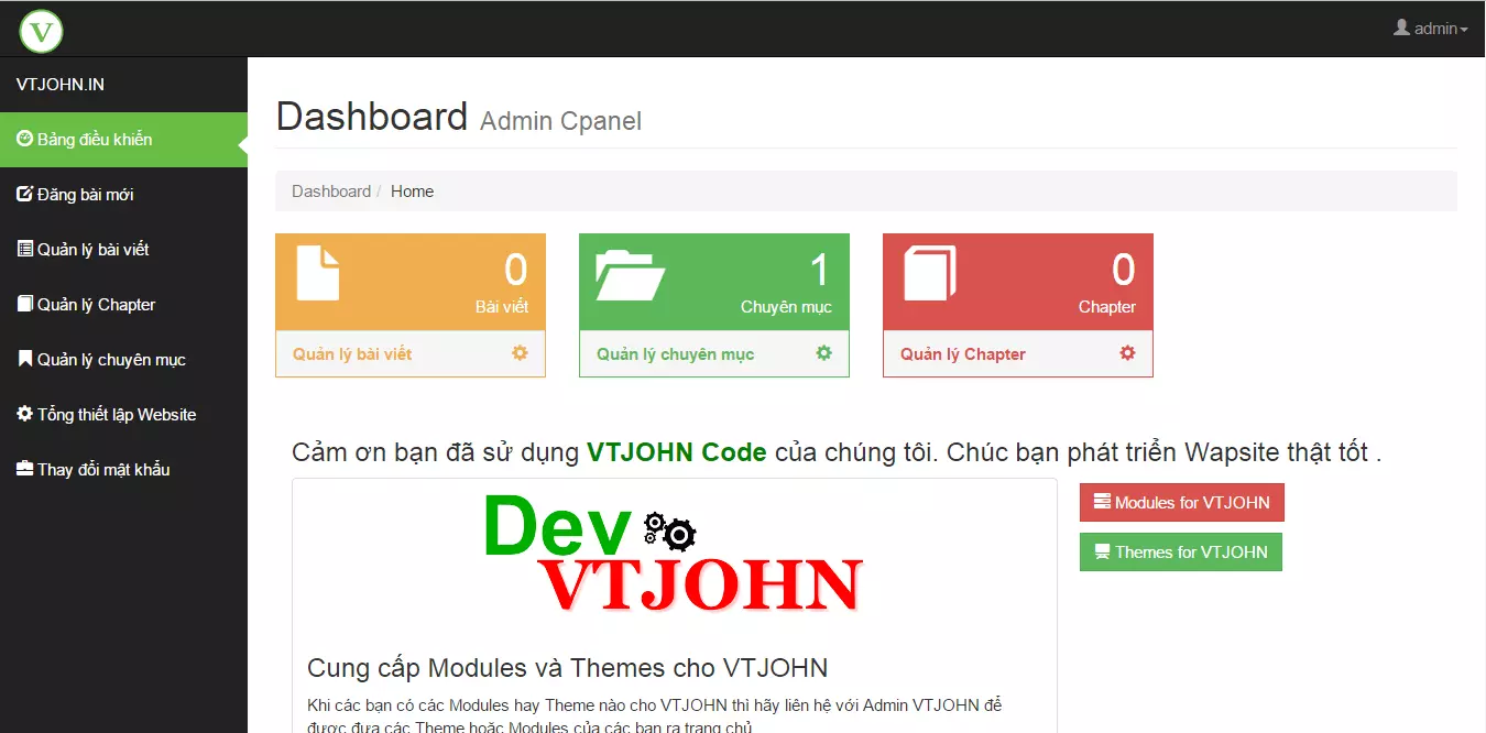 Code Blog JohnCMS VTJOHN Ver 1.0 Final